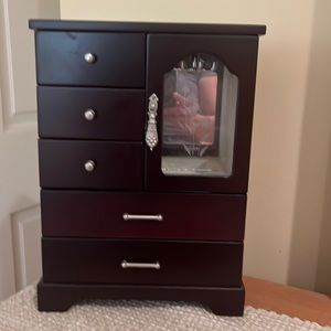 Cherry Mahogany Jewelry Box